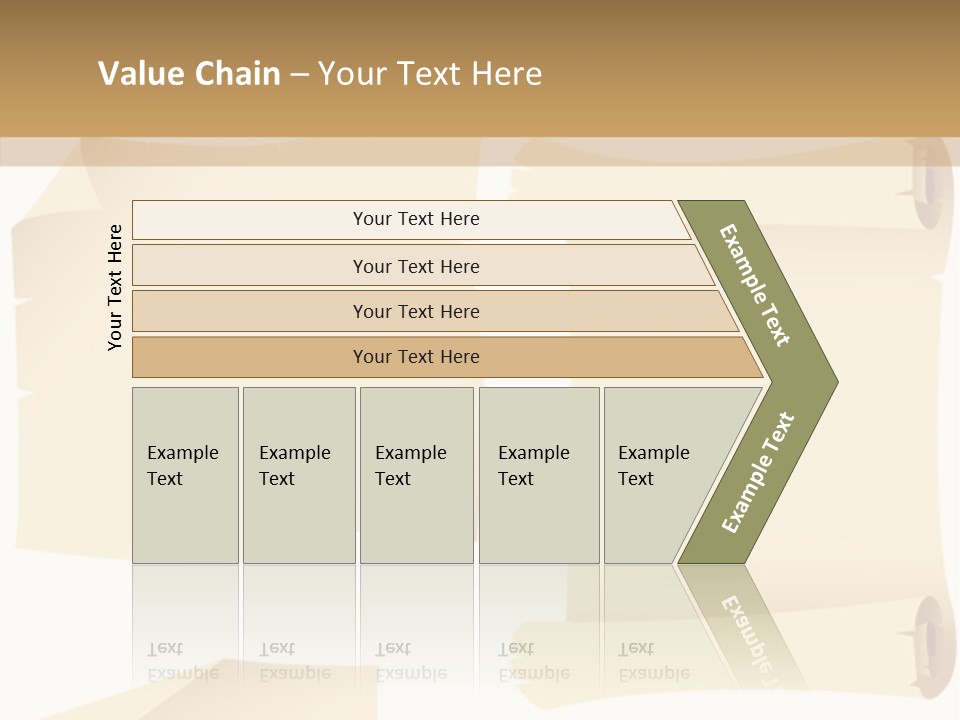 Curled Sign Folded PowerPoint Template