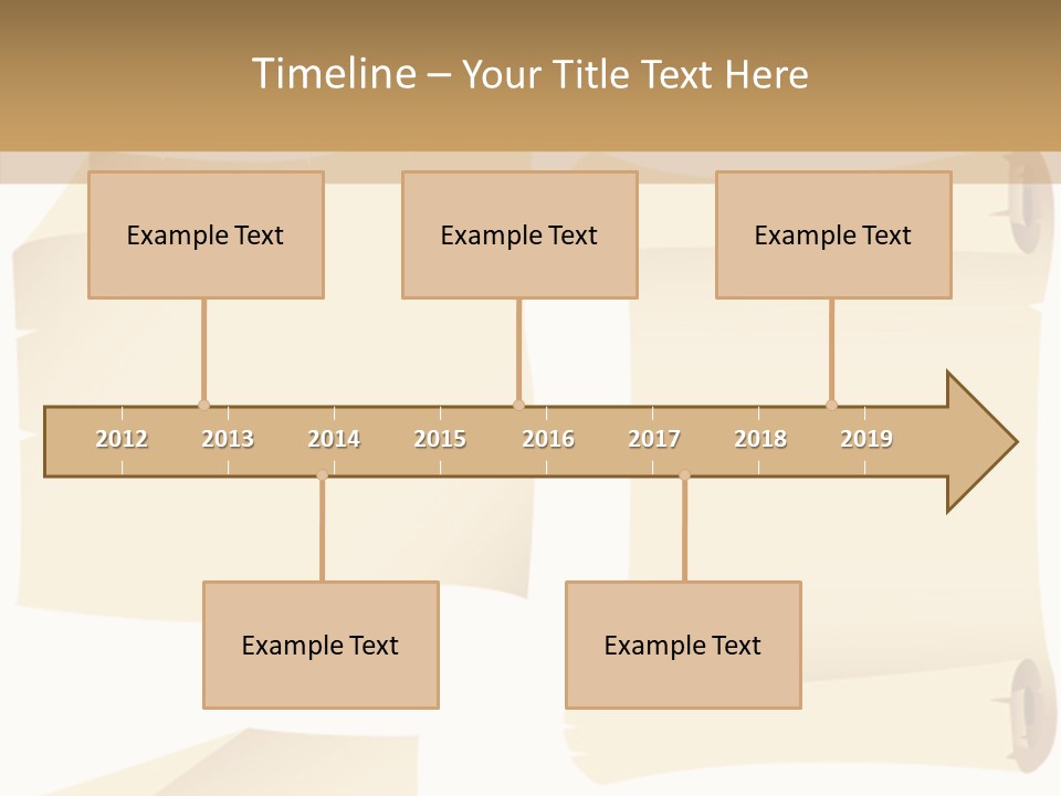 Curled Sign Folded PowerPoint Template