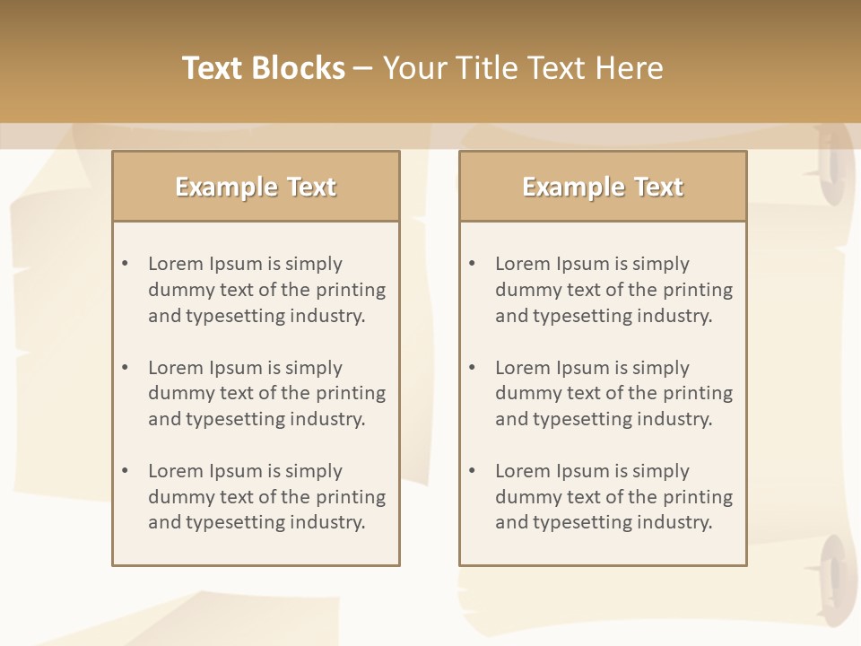Curled Sign Folded PowerPoint Template