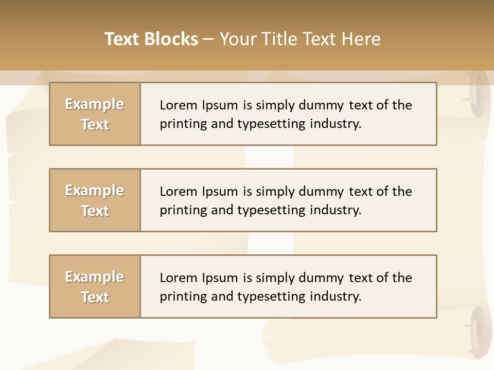 Curled Sign Folded PowerPoint Template