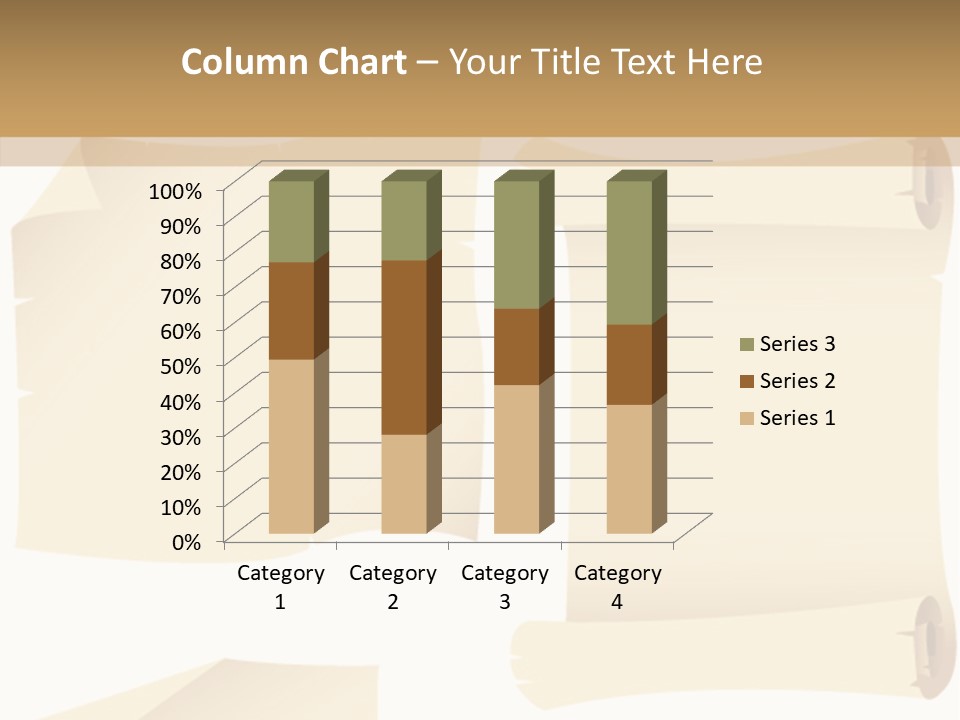 Curled Sign Folded PowerPoint Template