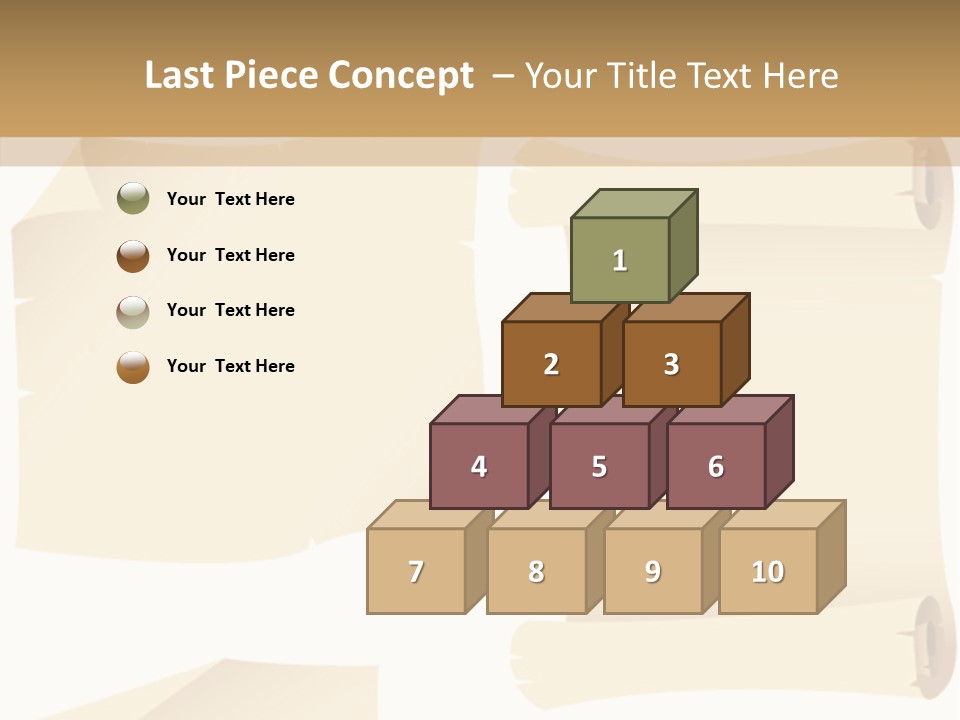 Curled Sign Folded PowerPoint Template