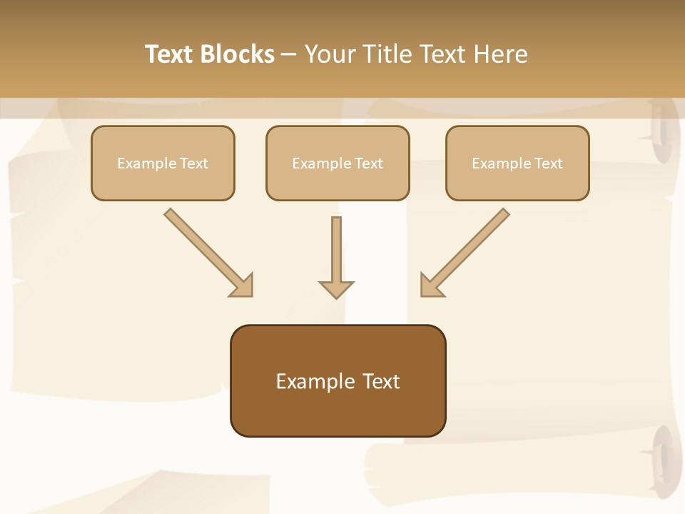 Curled Sign Folded PowerPoint Template