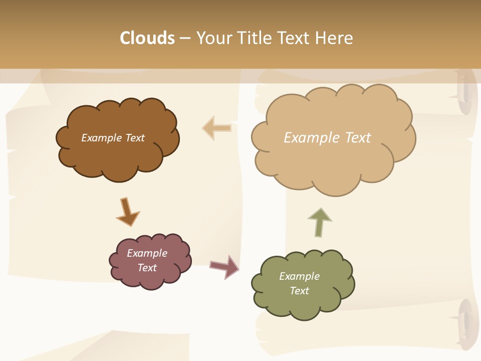 Curled Sign Folded PowerPoint Template