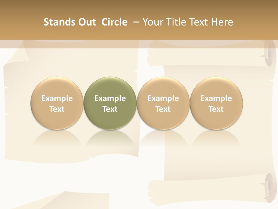 Curled Sign Folded PowerPoint Template