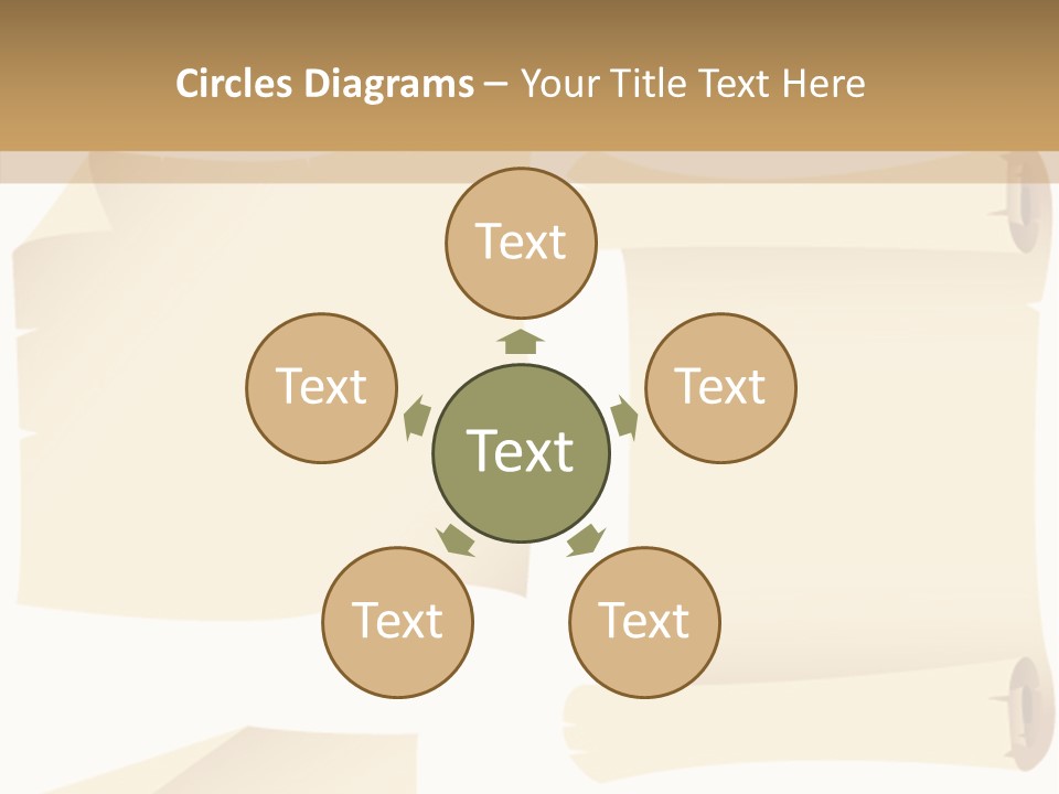 Curled Sign Folded PowerPoint Template