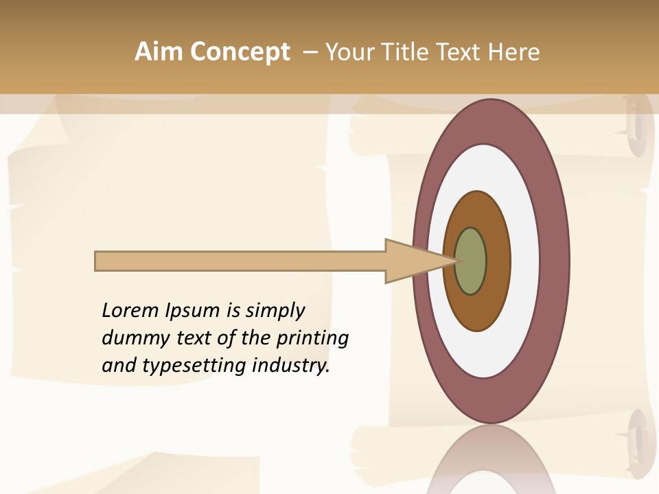 Curled Sign Folded PowerPoint Template