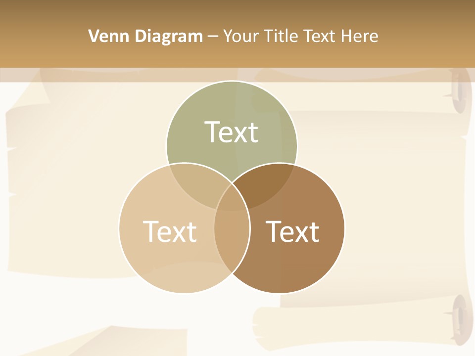 Curled Sign Folded PowerPoint Template