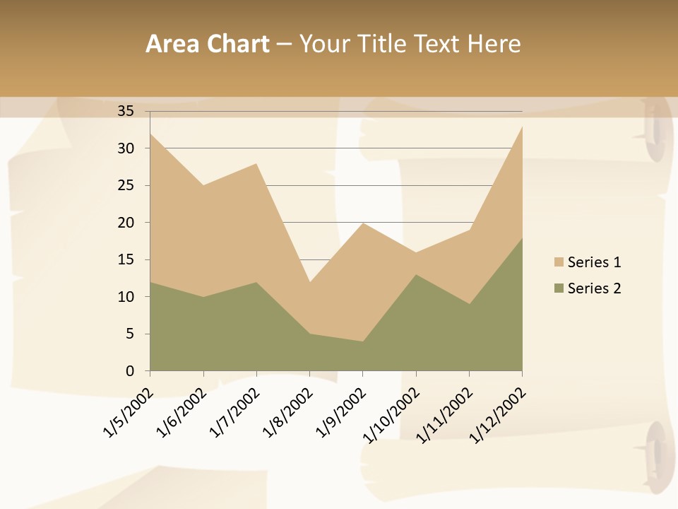 Curled Sign Folded PowerPoint Template