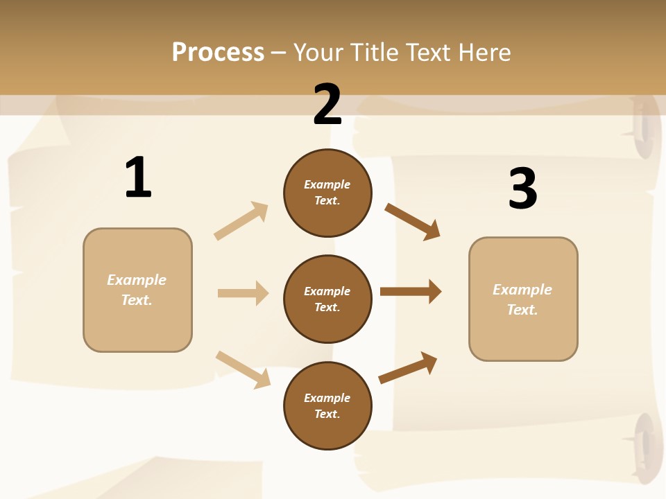 Curled Sign Folded PowerPoint Template
