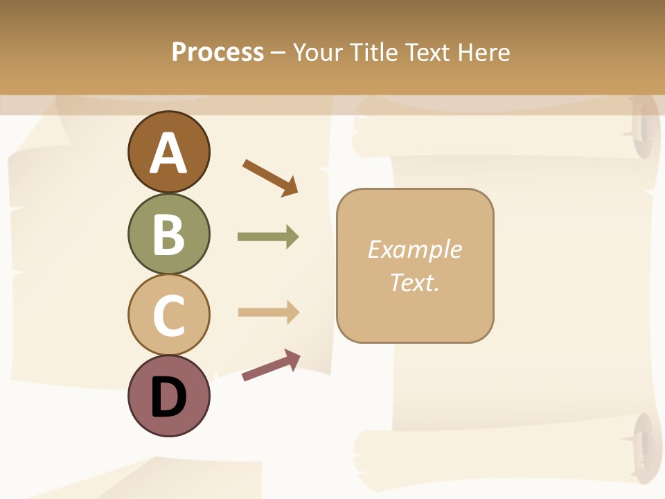 Curled Sign Folded PowerPoint Template