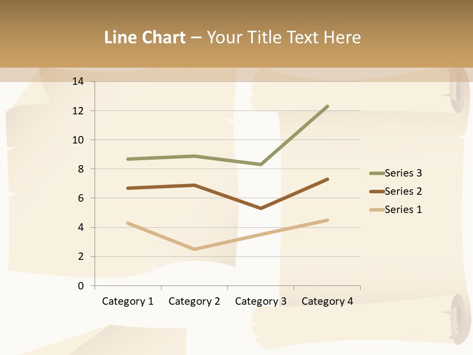 Curled Sign Folded PowerPoint Template