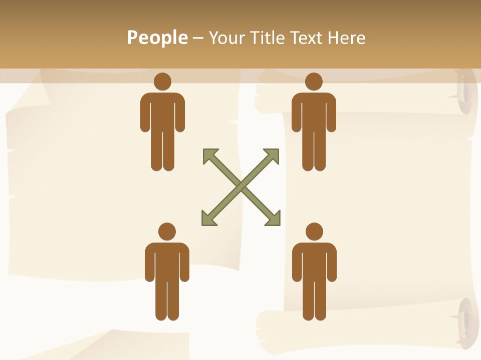 Curled Sign Folded PowerPoint Template