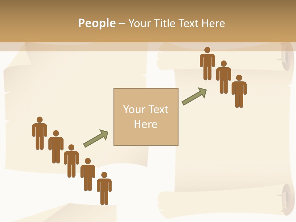 Curled Sign Folded PowerPoint Template