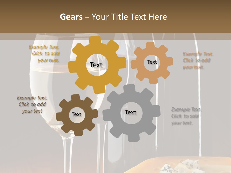 Corkscrew Transparent Wine PowerPoint Template