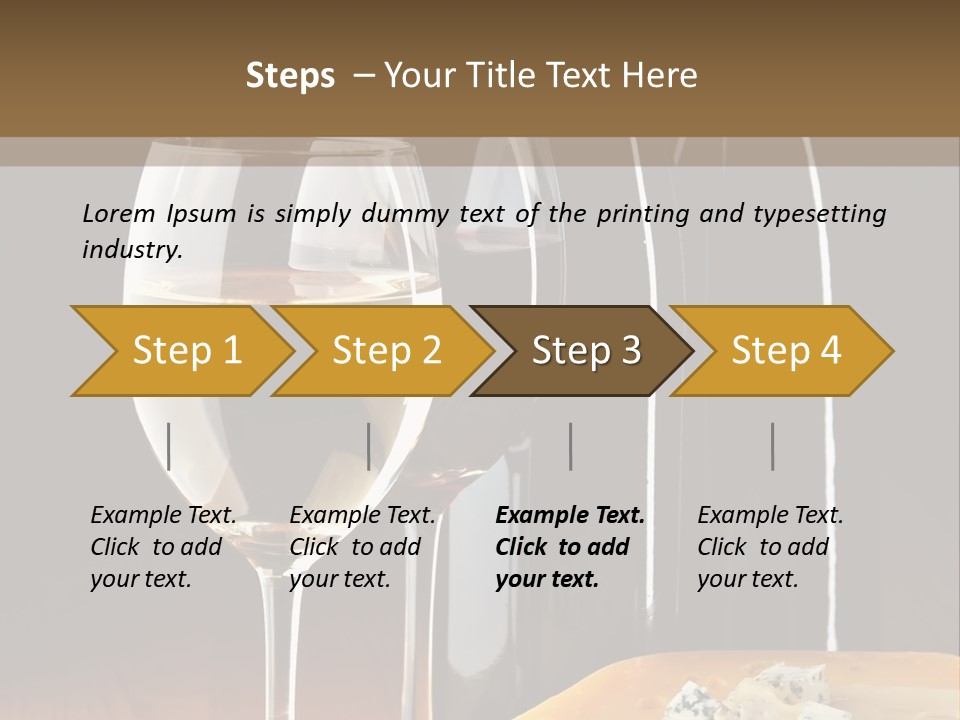 Corkscrew Transparent Wine PowerPoint Template