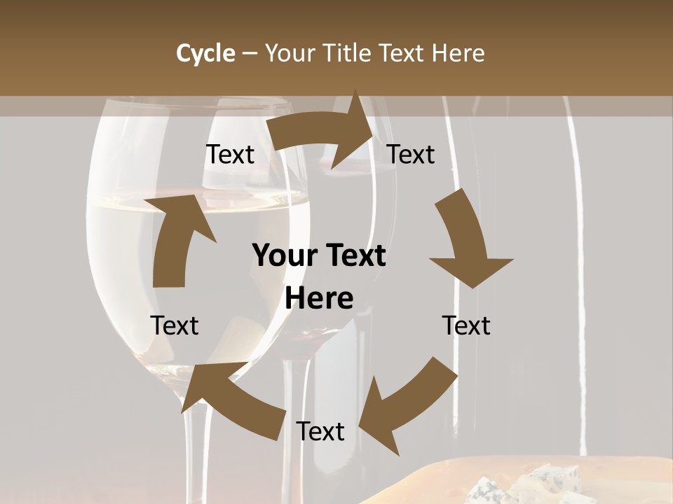 Corkscrew Transparent Wine PowerPoint Template