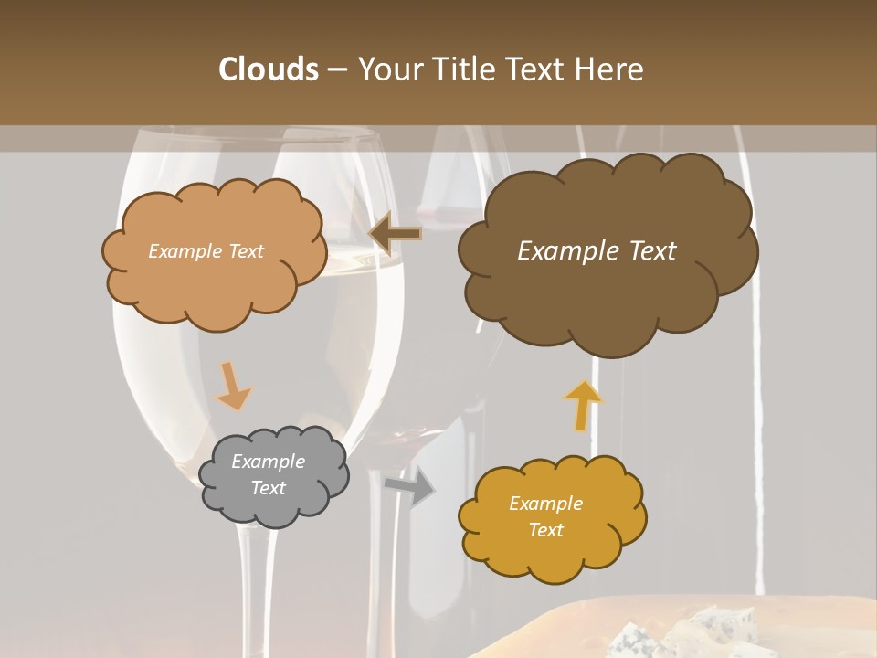 Corkscrew Transparent Wine PowerPoint Template