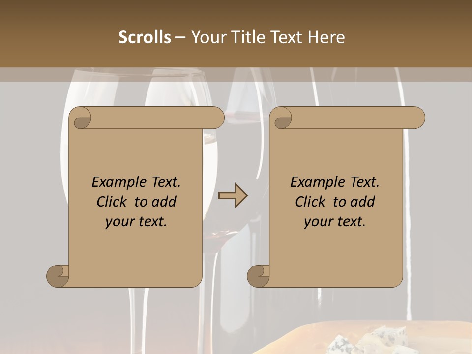 Corkscrew Transparent Wine PowerPoint Template