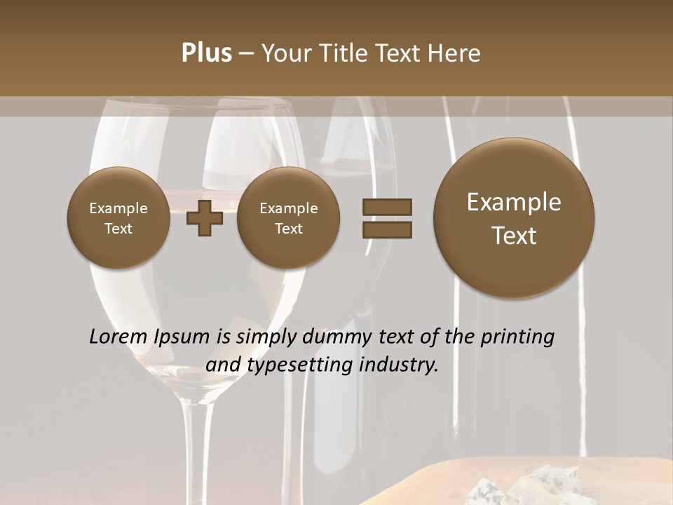 Corkscrew Transparent Wine PowerPoint Template