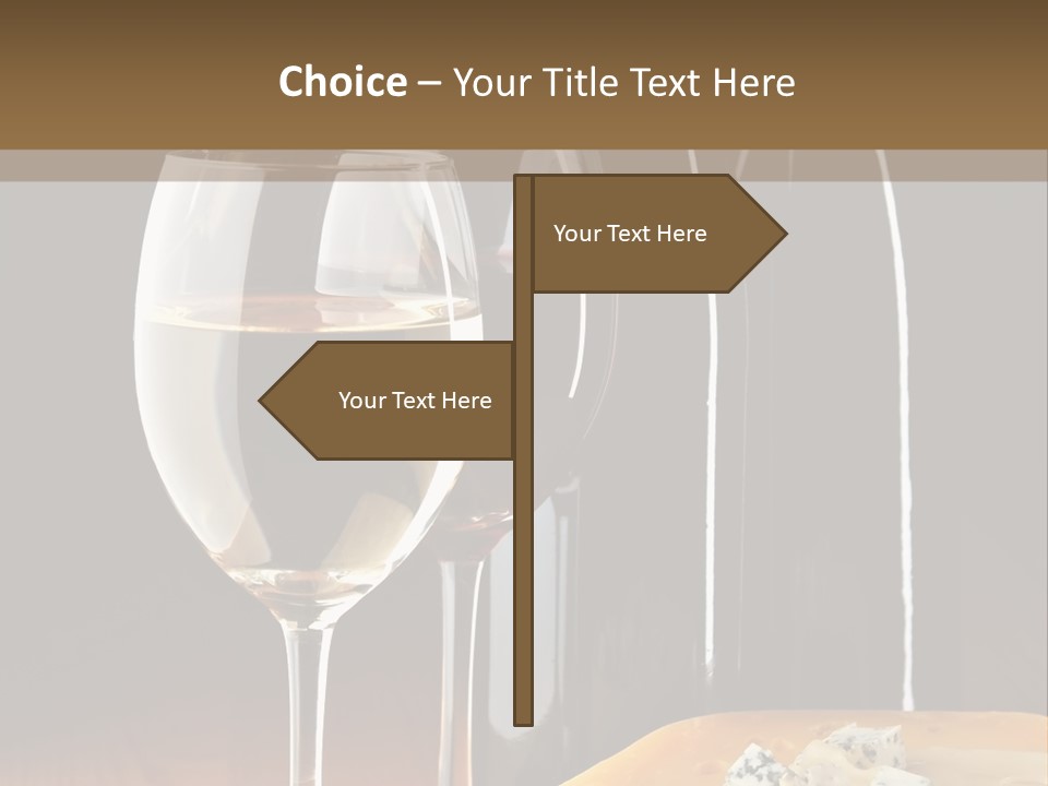 Corkscrew Transparent Wine PowerPoint Template