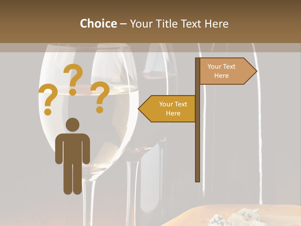 Corkscrew Transparent Wine PowerPoint Template