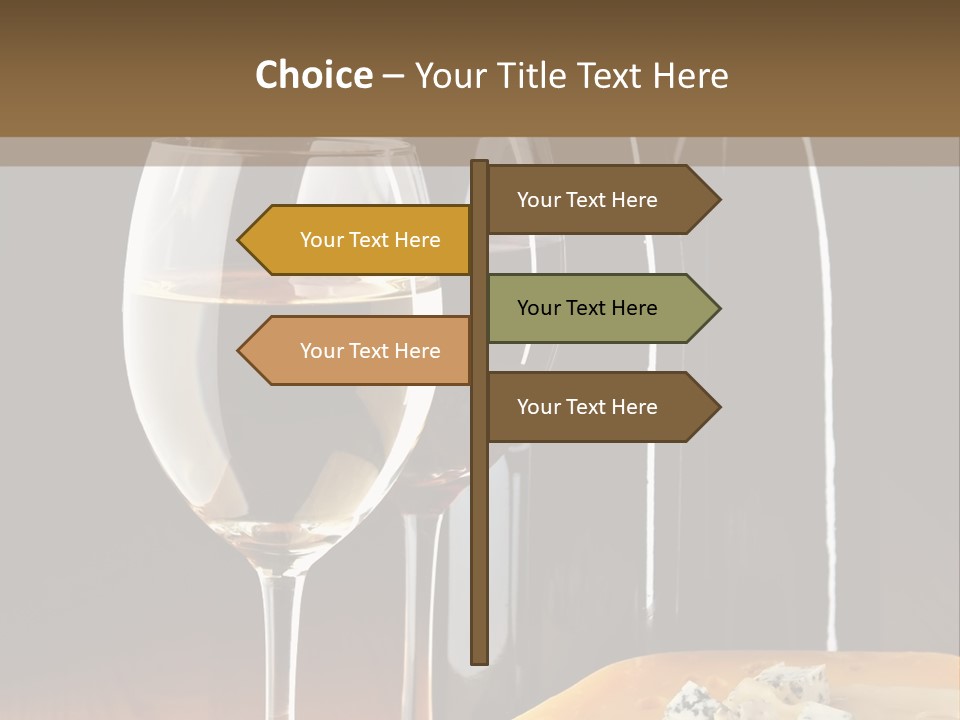 Corkscrew Transparent Wine PowerPoint Template