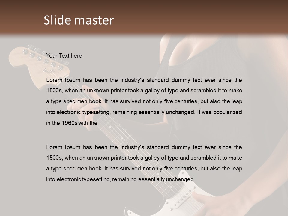 Ecstatic Late Female PowerPoint Template