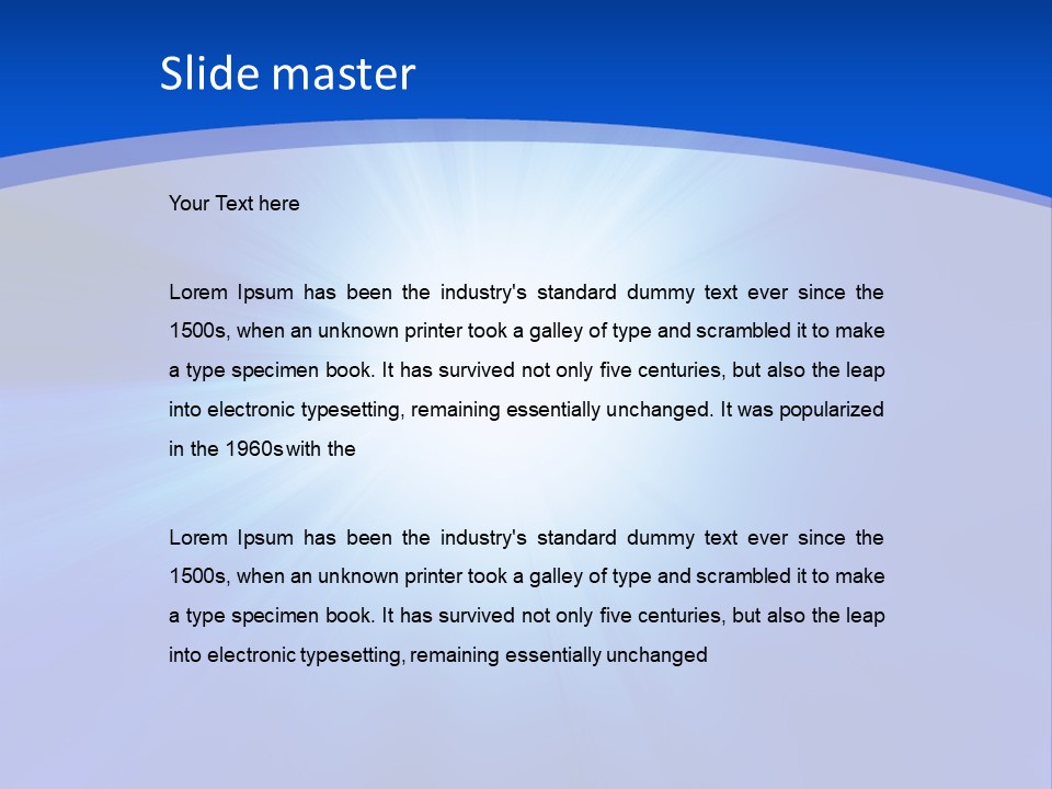 Cloudy Cloudscape Bright PowerPoint Template