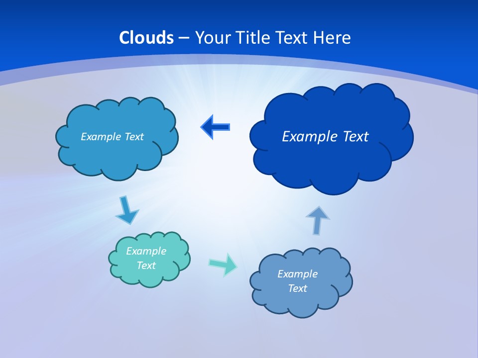 Cloudy Cloudscape Bright PowerPoint Template
