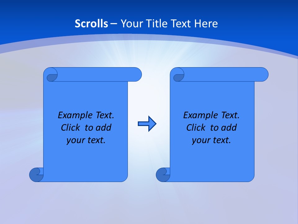 Cloudy Cloudscape Bright PowerPoint Template