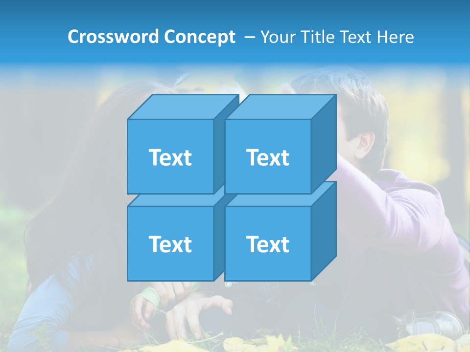 A Man And Woman Holding A Child In The Park PowerPoint Template