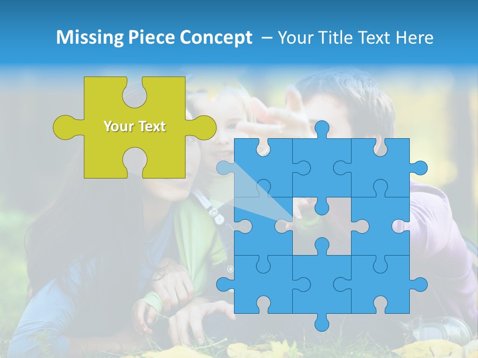 A Man And Woman Holding A Child In The Park PowerPoint Template