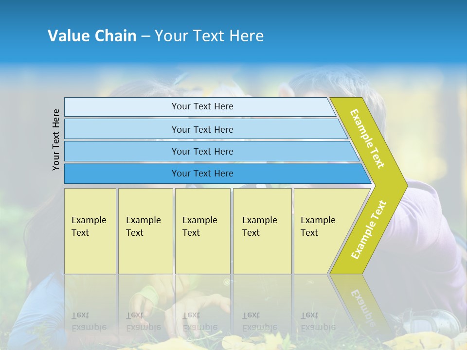 A Man And Woman Holding A Child In The Park PowerPoint Template