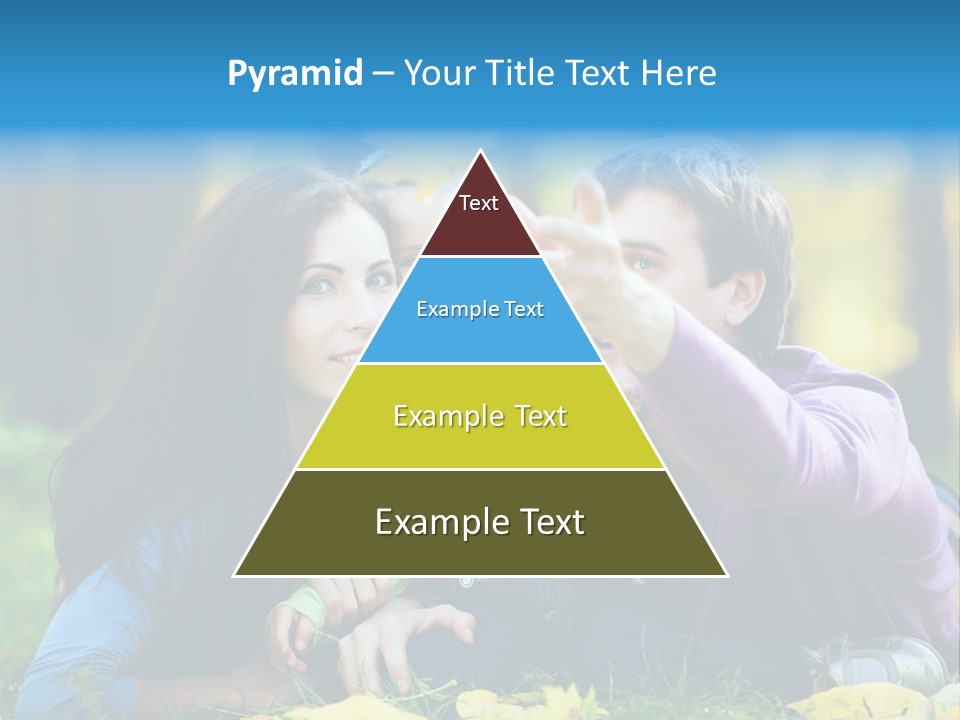 A Man And Woman Holding A Child In The Park PowerPoint Template