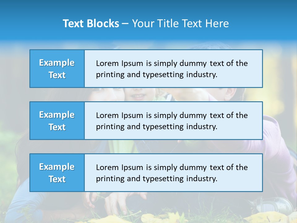 A Man And Woman Holding A Child In The Park PowerPoint Template