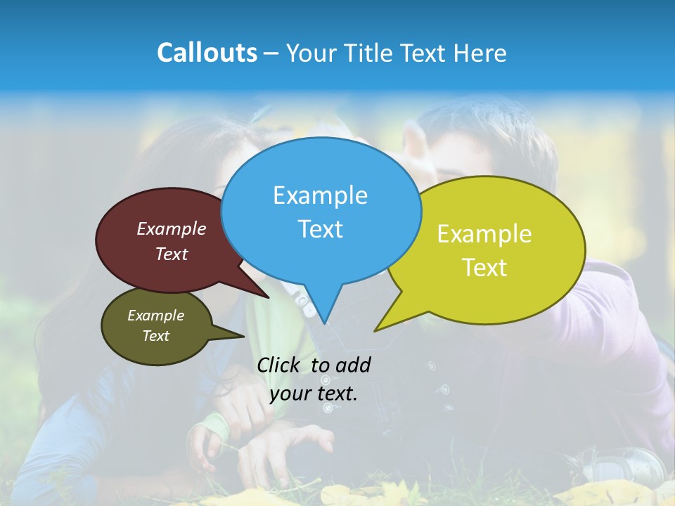 A Man And Woman Holding A Child In The Park PowerPoint Template