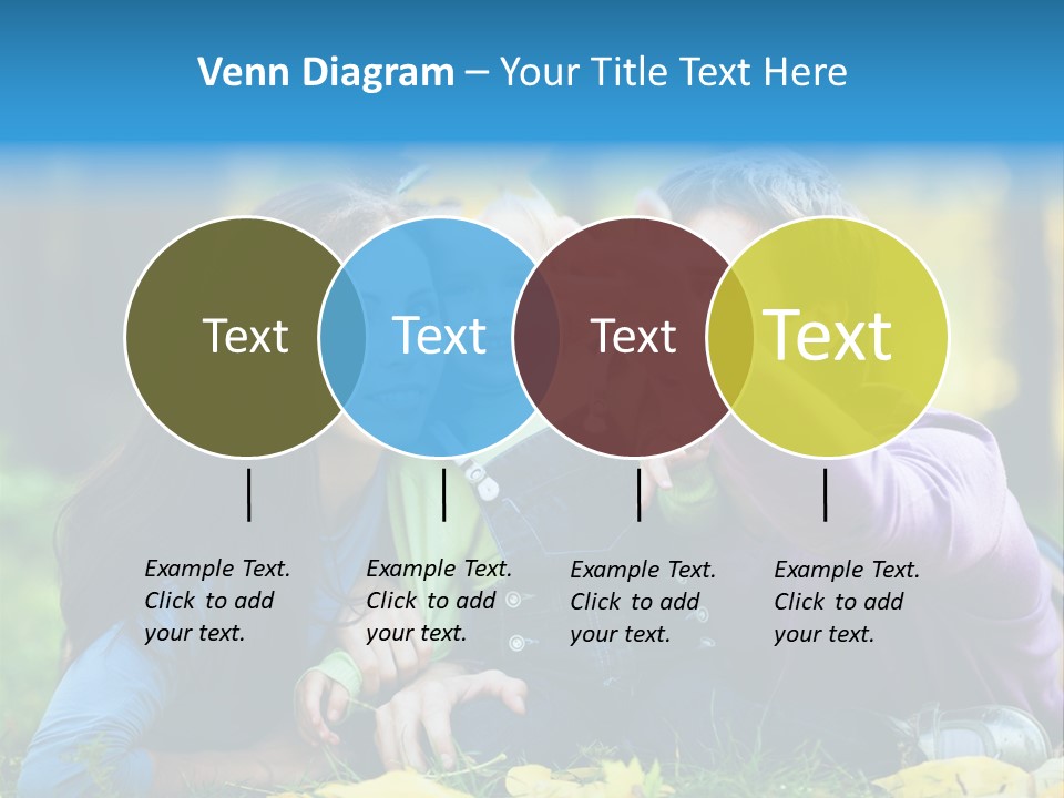 A Man And Woman Holding A Child In The Park PowerPoint Template