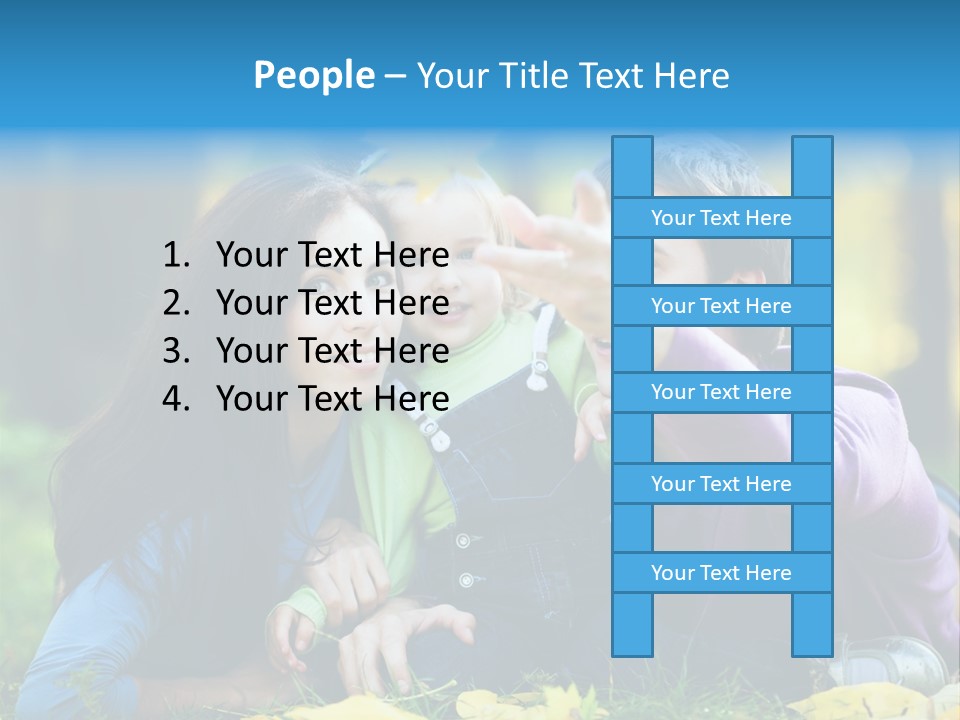 A Man And Woman Holding A Child In The Park PowerPoint Template