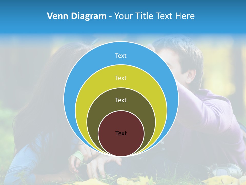 A Man And Woman Holding A Child In The Park PowerPoint Template