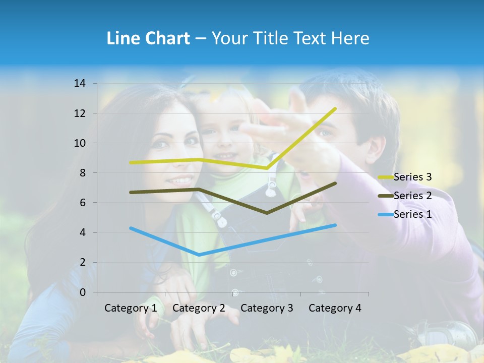 A Man And Woman Holding A Child In The Park PowerPoint Template