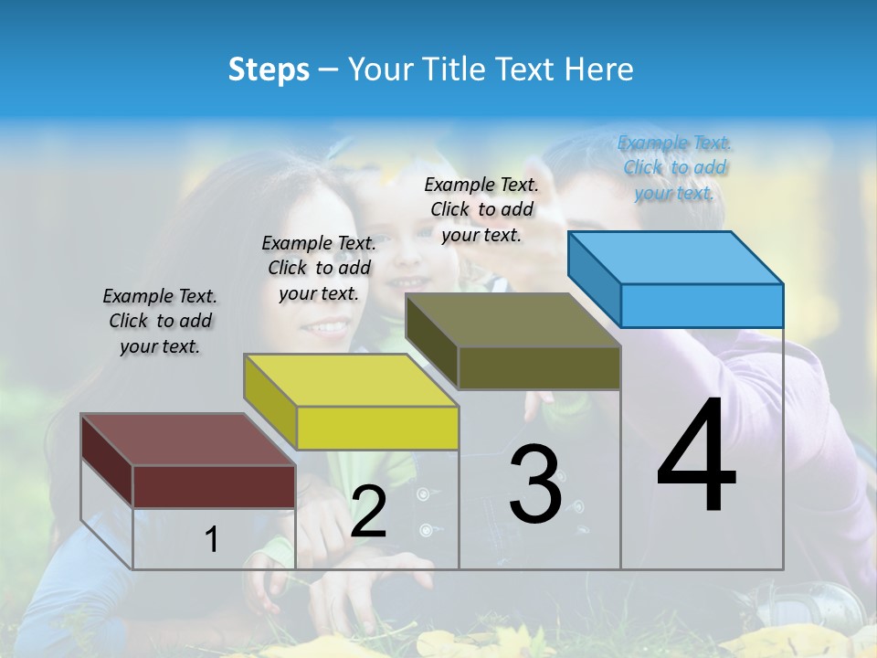 A Man And Woman Holding A Child In The Park PowerPoint Template