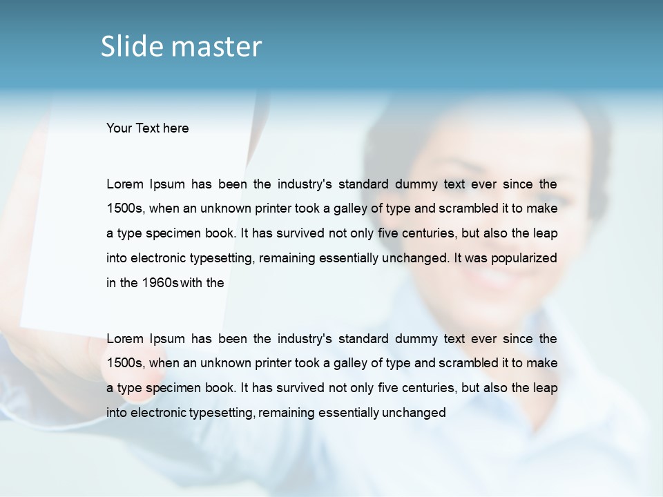 Worker Blank Work PowerPoint Template