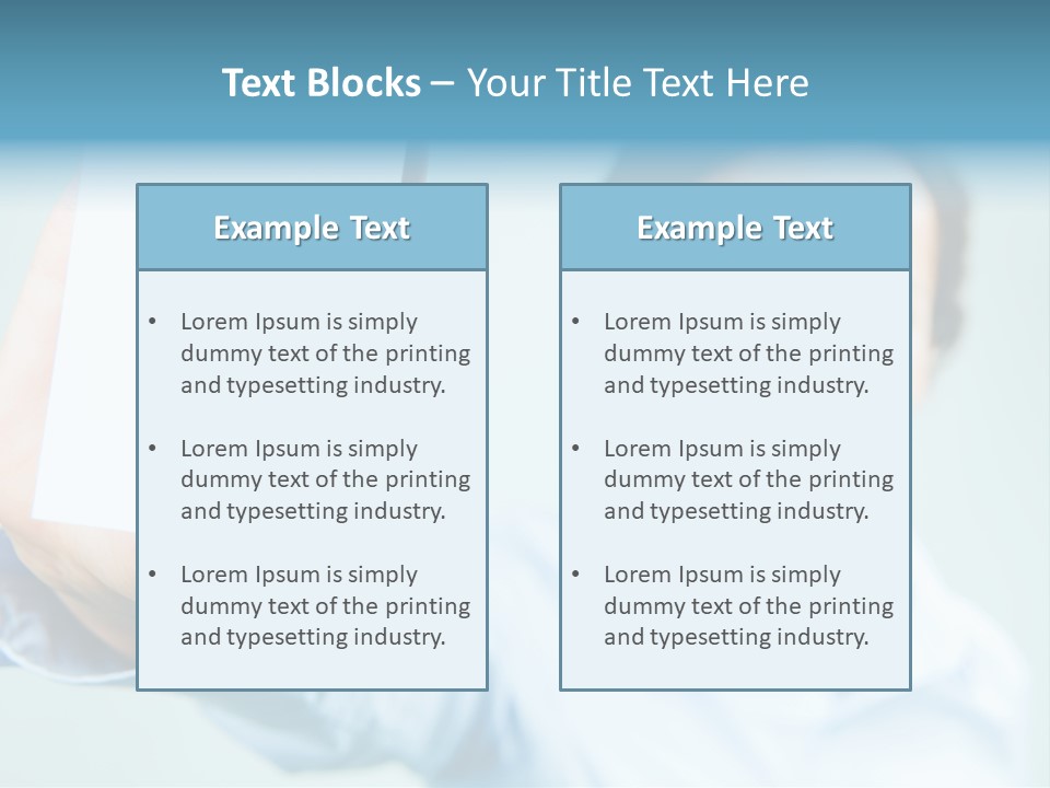 Worker Blank Work PowerPoint Template