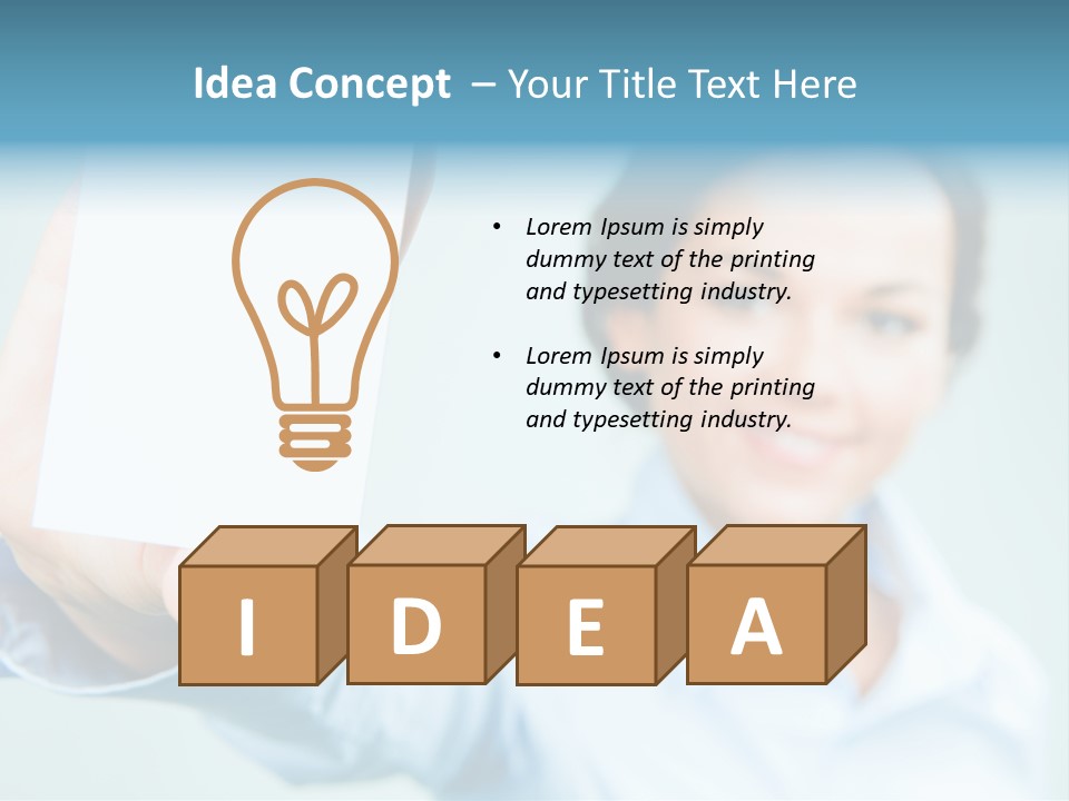 Worker Blank Work PowerPoint Template