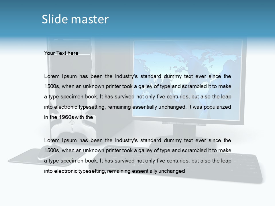 Screen Plasma Cable PowerPoint Template