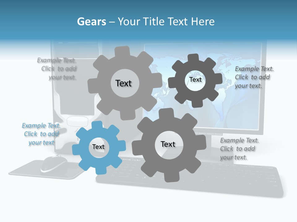 Screen Plasma Cable PowerPoint Template