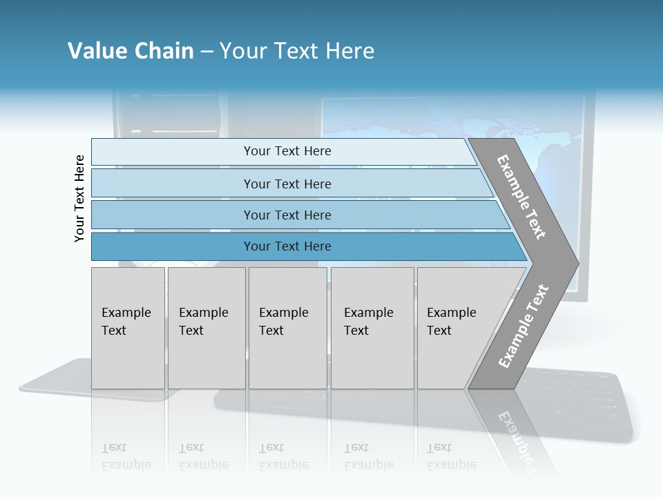 Screen Plasma Cable PowerPoint Template