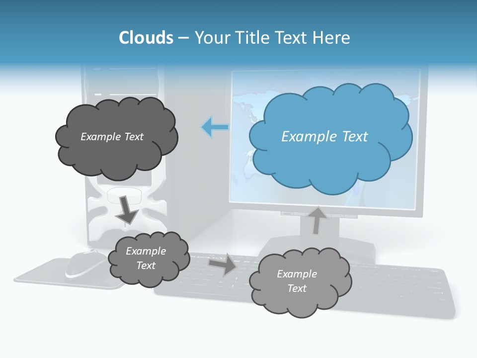 Screen Plasma Cable PowerPoint Template