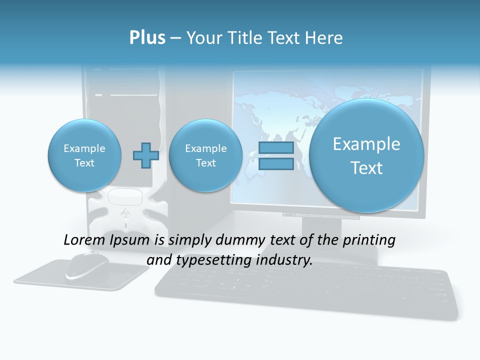 Screen Plasma Cable PowerPoint Template